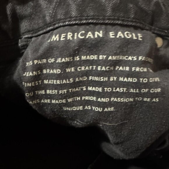 American Eagle Jeans Mens 30x32 Black Next Level Flex Slim Denim Pants - Picture 7 of 11